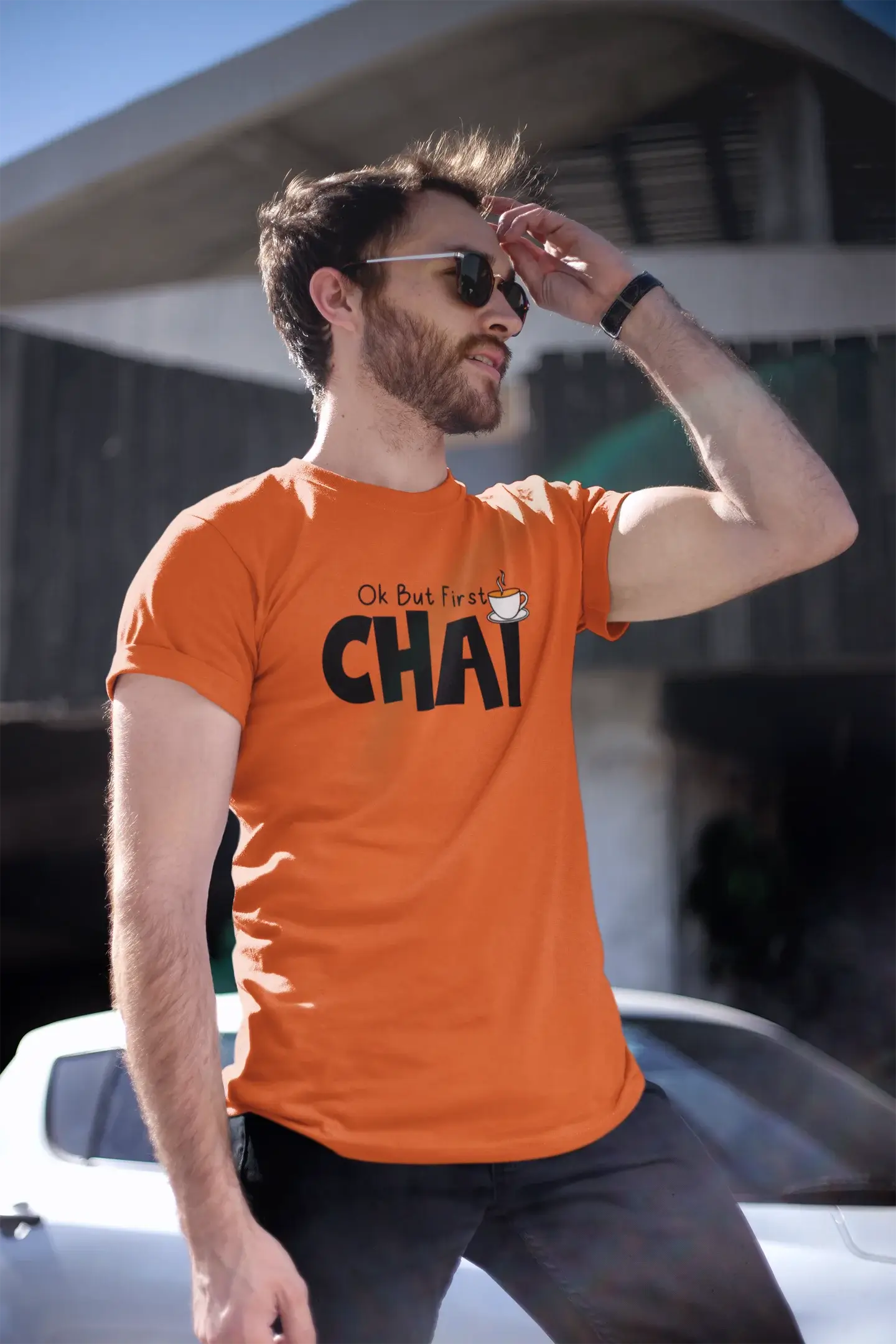 Printed tees okay but first chai
